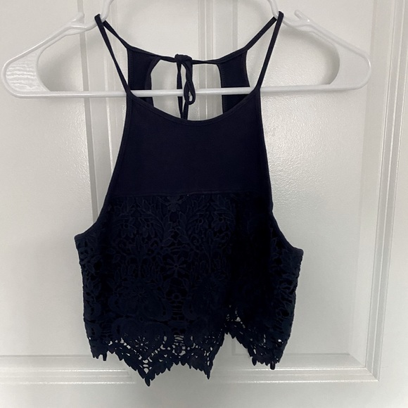 Blue Crop Top - Picture 2 of 2